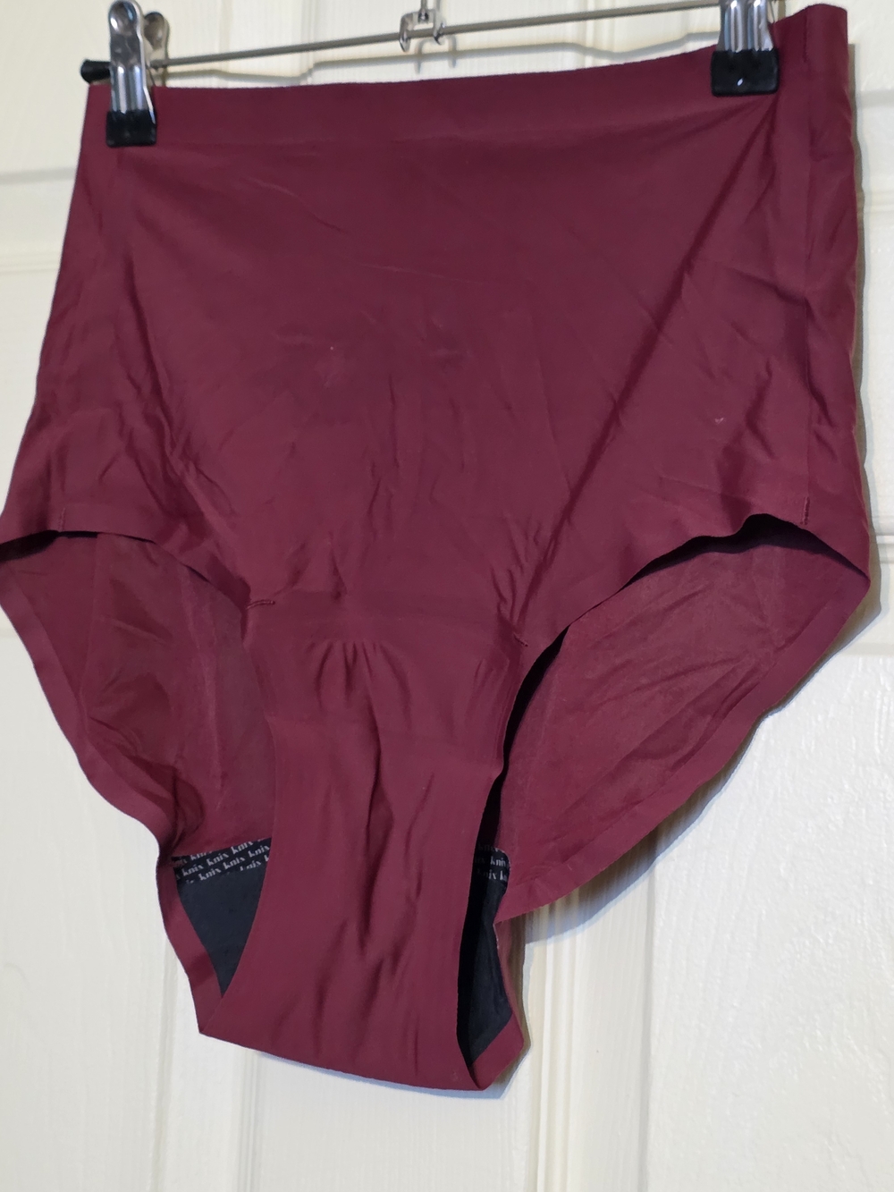 knix Seamless High-Waist Leak Proof Panty in Wine